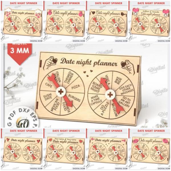 Agenda Giratoria Para Citas Nocturnas Creativo Digital